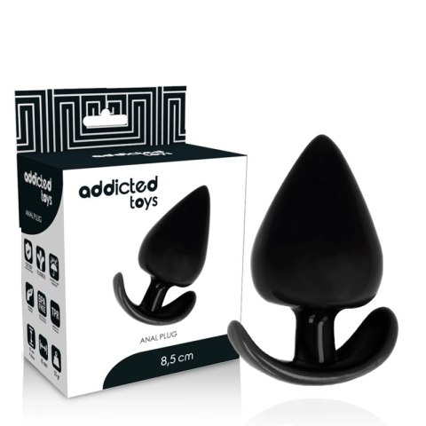 Addicted Toys korek anatomiczny 8,5 cm silikonowy czarny