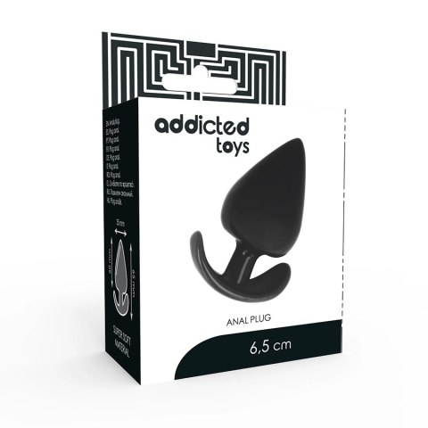 Addicted Toys korek anatomiczny 8,5 cm silikonowy czarny