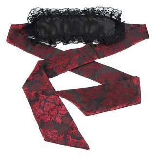 CalExotics Scandal Black Mask - maska koronkowa z regulacją długości