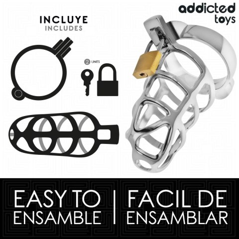 Addicted Toys Silver Lock Metal System Blokujący Rozmiar M