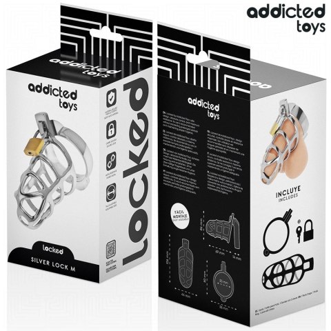 Addicted Toys Silver Lock Metal System Blokujący Rozmiar M