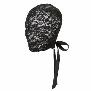 CalExotics Scandal Koronkowa Balaclava Czarna z Kokardą One Size