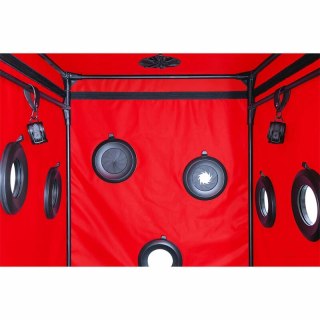 Secret Dome Kink Club Cabin Scandale czarno-czerwony 100x100x140 cm