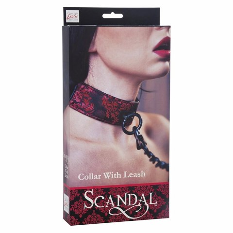 CalExotics Scandal Collar - regulowana obroża z czarnym paskiem, 81,25 cm