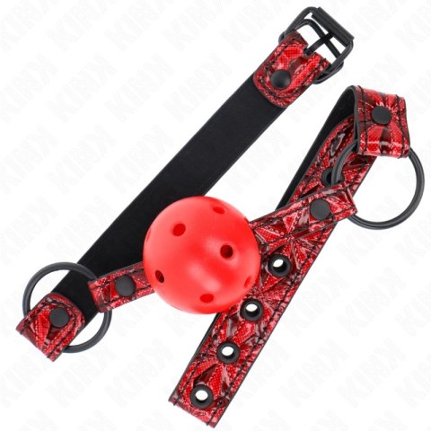 KINK Diamond Ball Gag Model 1 silikonowy 4,5 cm regulowany 42-60 cm