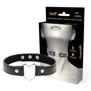 Coquette Chic Desire naszyjnik serce ze skory wegańskiej, regulowany