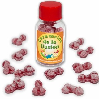 Diablo Picante - Zestaw 12 cukierkow owocowych truskawka-wiśnia, kolorowe iluzje