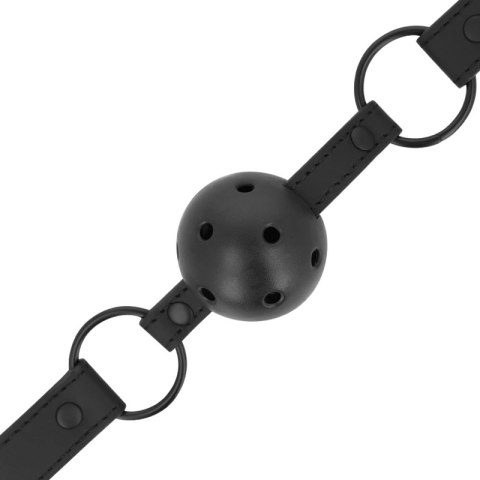 Intense Fetish Pasek z kulą vegan leather - regulowany, czarny