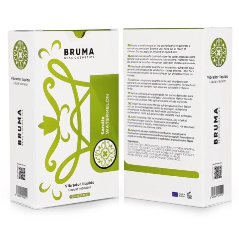 BRUMA Ultra-Gładki Żel Intymny w Płynie Arbuz 15 ml - kompaktowy