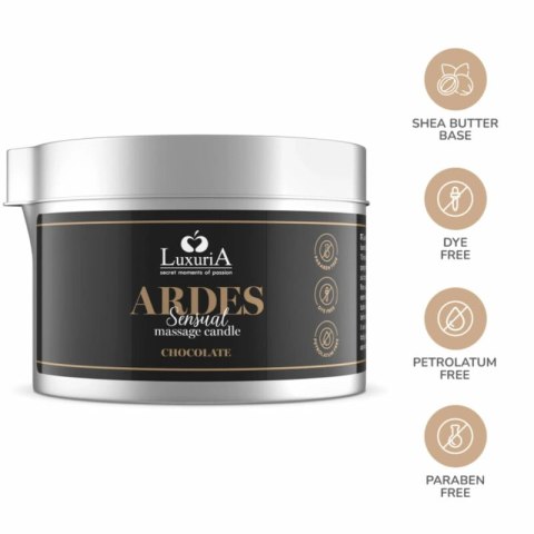 Intimateline Luxuria świeca do masażu czekoladowa masło shea 80g