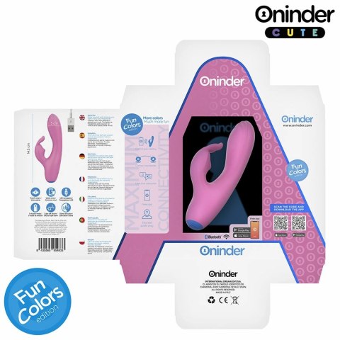 ONINDER Cute Love Bunny - wibrator z funkcją sterowania aplikacją, rożowy 14,5 cm