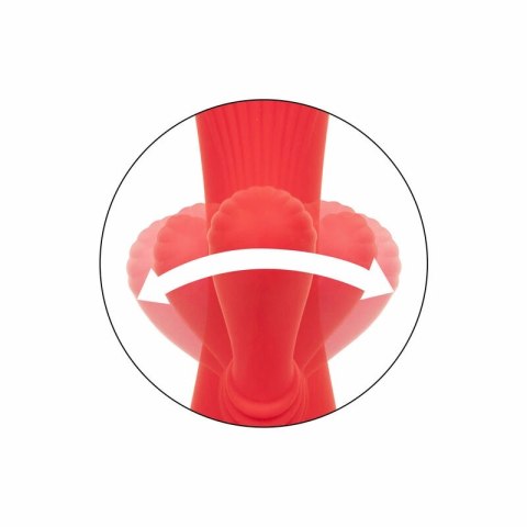 CalExotics Palisades Passion Red - Masażer podgrzewany, silikon, 11,5 cm