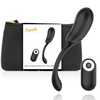 Coquette Chic Desire Jajko Wibrujące z Pilotem USB Czarny/Złoty 98x30mm