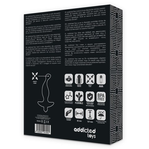 Addicted Toys Masażer analny czarny Model 1 wibrujący silikonowy