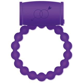 Casual Love Ring 25 - silikonowy pierścień z funkcją wibracji, fioletowy