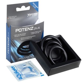 JOYDIVISION POTENZduo Plus zestaw 3 silikonowych pierścieni S/M/L czarne