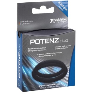 Joydivision PotenzDuo M - Czarny zestaw pierścieni silikonowych