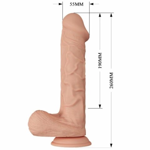 Baile Berqrisi 26 cm Model Wibracyjny Naturalny TPR z Przyssawką