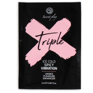 SecretPlay Triple X Żel Aktywujący 3w1 Unisex Saszetka 2ml Naturalny