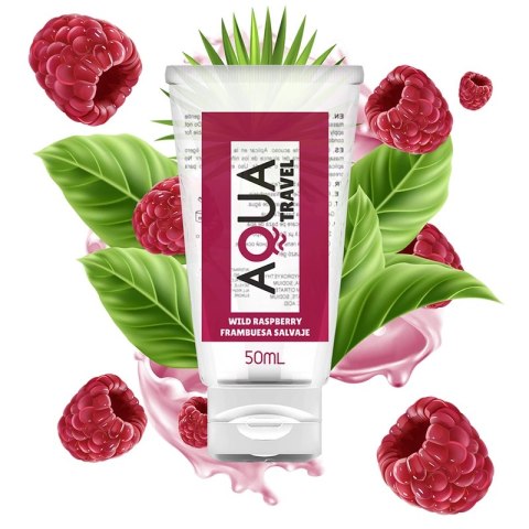 AQUA TRAVEL Lubrykant wodny Dzika Malina 50 ml kompaktowy