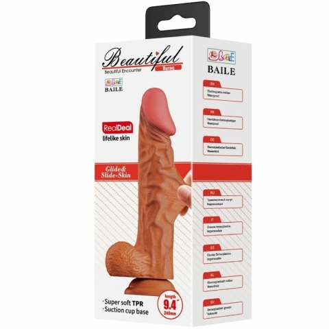Baile Buraq model BW-008104NR-1 24 cm anatomiczny z przyssawką TPR