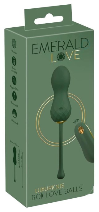 Emerald Love Luxurious RC - kulki trenujące z pilotem, zielone