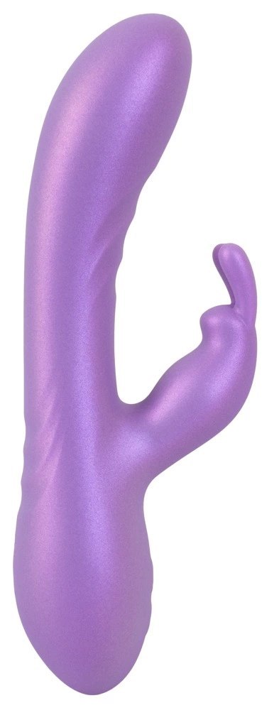 Sweet Smile Flexible Rabbit metaliczny silikon, podwojna stymulacja 18,3 cm