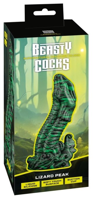 Beasty Cocks Lizard Peak silikonowy model fantasy z przyssawką 22 cm