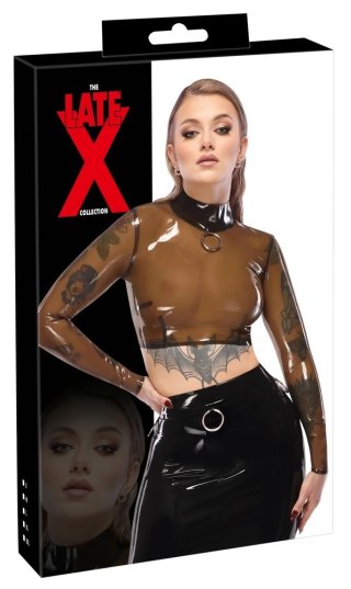 LateX Koszulka lateksowa z długim rękawem, transparentna, M