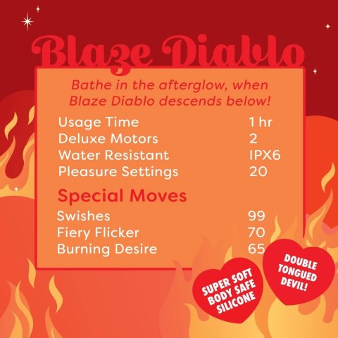 Unihorn Blaze Diablo - model z podwojnym systemem ruchu, silikonowy, 9x9 cm