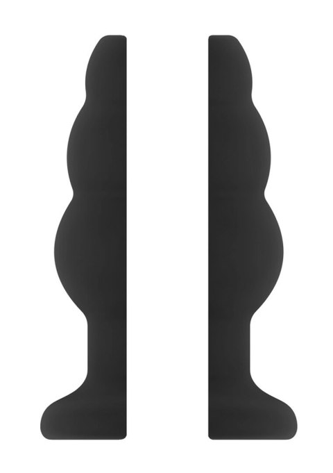 Ouch! Zatyczka anatomiczna z tunelem, średnia, model No.50, czarna