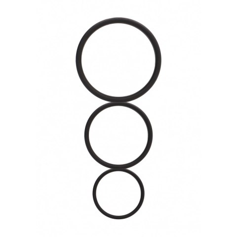 Shots Toys Flat Ring zestaw 3 płaskich pierścieni anatomicznych
