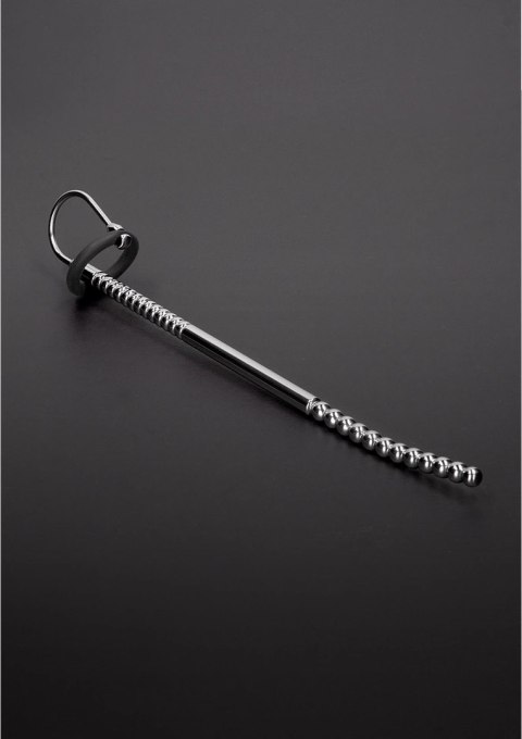 Steel - sonda urologiczna Multi Beads, stalowa, tekstura kulkowa