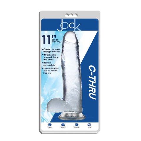 Curve Toys Crystal Clear Model 28 cm z mocną przyssawką