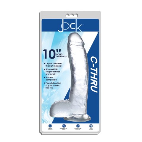 Curve Toys model Crystal z anatomiczną podstawą 25,5 cm przezroczysty