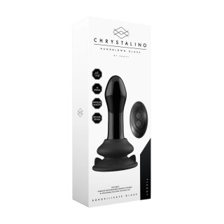 Shots Chrystalino Vibrating Glass - szklany model z przyssawką, 10 trybow