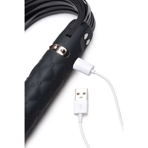 XR Brands Vibra Lasher silikonowy model intymny z uchwytem i biczem
