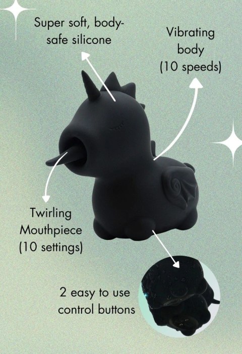 Unihorn Wild Spirit - Stymulator punktowy jednorożec, silikonowy, USB