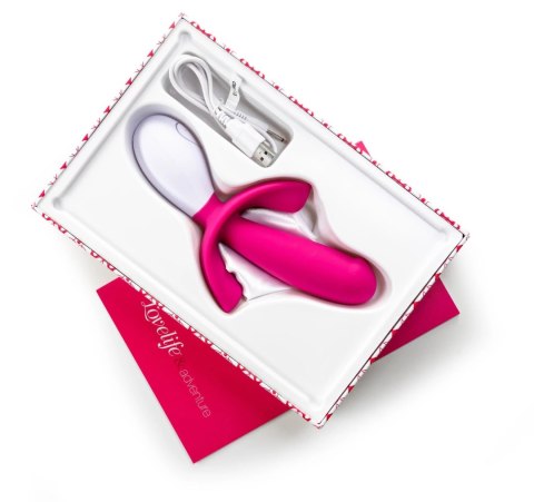 Lovelife Adventure 2 masażer potrojny silikonowy rożowo-biały USB