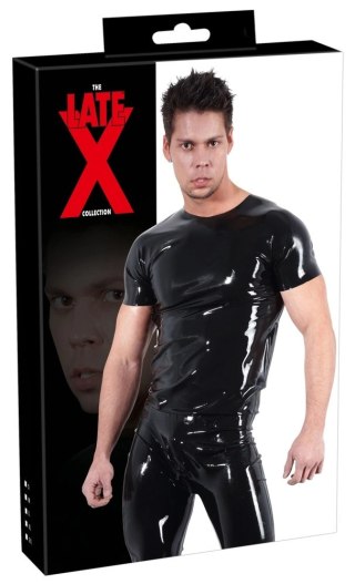 Late X Klasyczna Koszulka Lateksowa Czarna Unisex XL