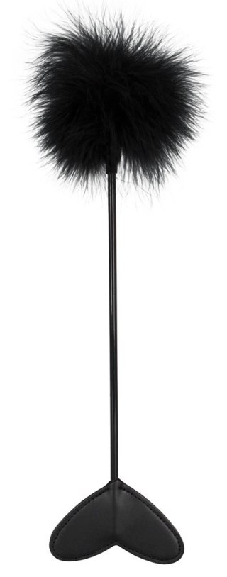 Bad Kitty Dwustronna Packa z Piorkiem Czarna 25 cm ABS/PU