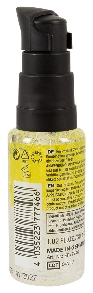 EROS Care & Delay żel intymny 2w1 z pantenolem i miętą 30 ml