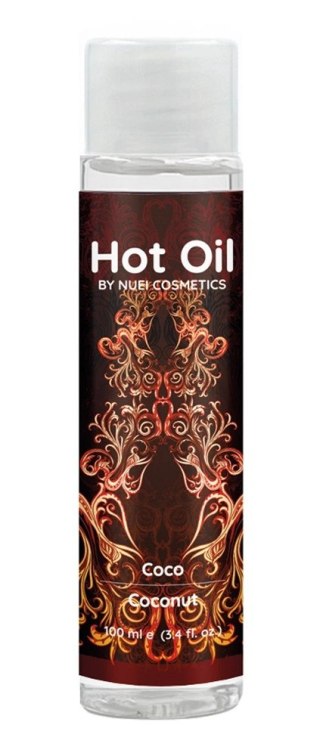 NUEI Hot Oil Kokosowy Rozgrzewający Olejek do Masażu 100ml Vegan