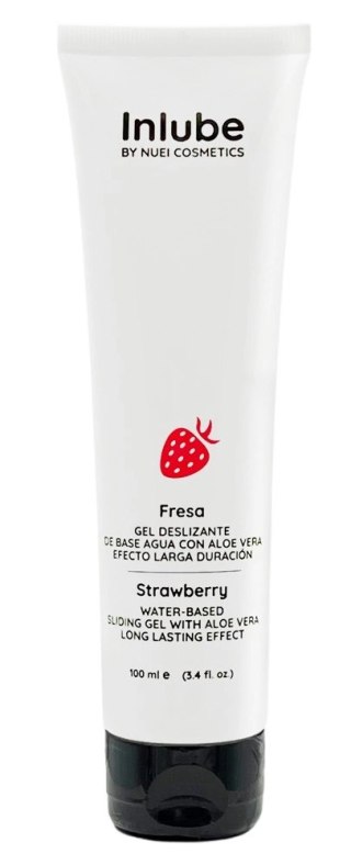Nuei Inlube Water-Based Sliding-Gel Truskawkowy Lubrykant 100ml Wegański