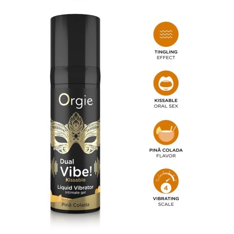 Orgie Dual Vibe Żel intymny o zapachu Pina Colada 15ml