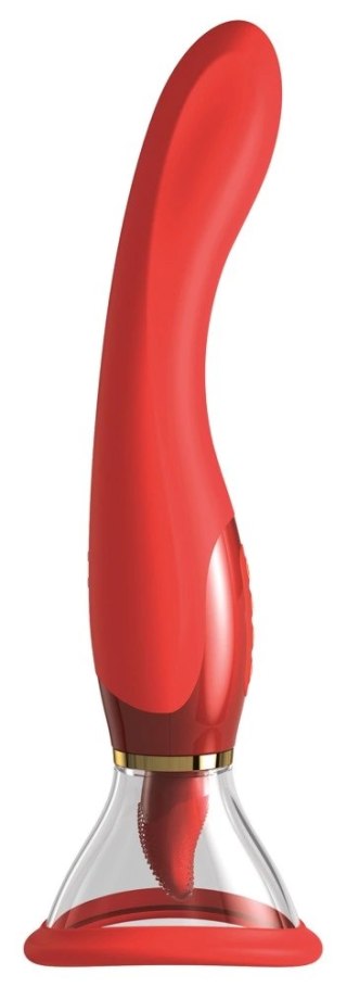 Fantasy For Her 3w1 - Wibrujący model z funkcją ssącą, fioletowy