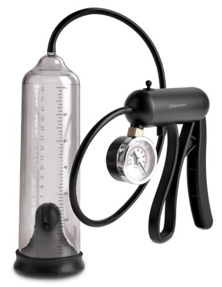 Pipedream Pump Worx Pro-Gauge - przezroczysta pompa prożniowa z manometrem