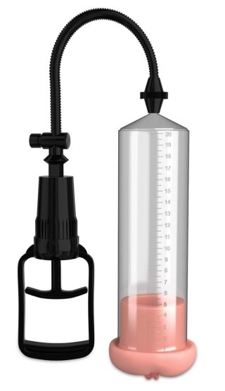 Pipedream Pump Worx Transparentna pompa intymna z anatomicznym wkładem 26 cm