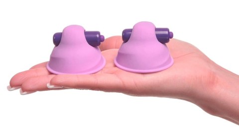 Fantasy For Her Zaciski Wibracyjne Ssące na Sutki Fioletowe 5,8cm
