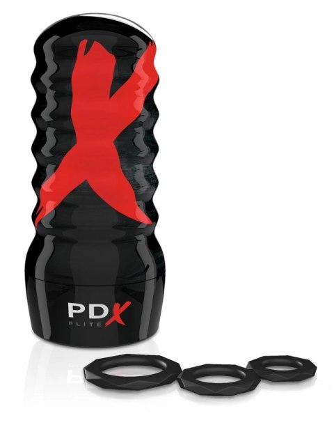 Pipedream PDX Elite Air-Tight Anal Stroker otwarty, 17,5 cm, TPR/ABS